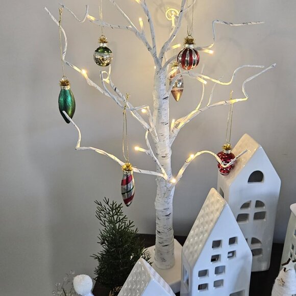 Christmas Decorations Indoor 2 Birch Tree with LED Light Home Decor Indoor - Picture 10 of 13